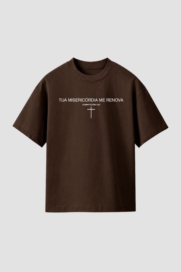 Camiseta Regular Fit n.503 - Tua Misericórdia Me Renova