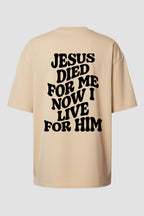 Oversized Suedine n. 123 - Jesus Died For Me