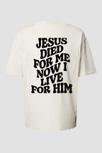 Oversized Suedine n. 123 - Jesus Died For Me