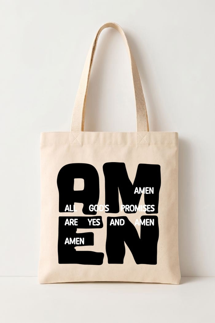 Ecobag Cristã em Algodão Cru | 13 Amen