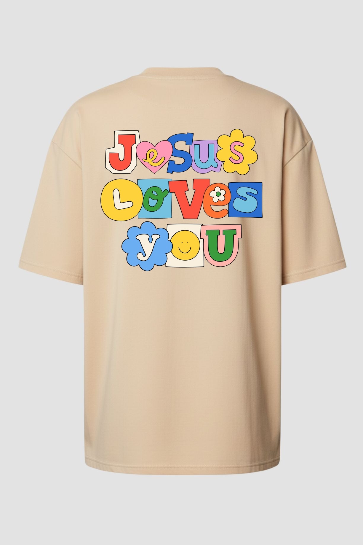 Oversized Suedine n. 140 - Jesus Loves You Color