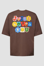 Oversized Suedine n. 140 - Jesus Loves You Color