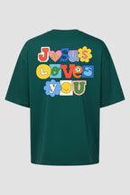 Oversized Suedine n. 140 - Jesus Loves You Color
