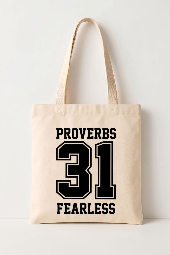 Ecobag Cristã em Algodão Cru | 204 Proverbs 31