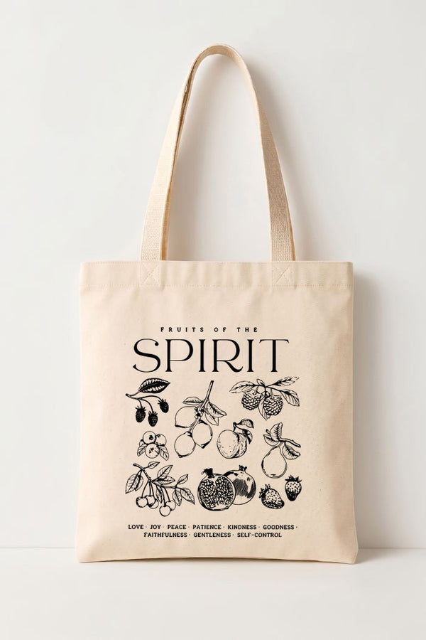 Ecobag Cristã em Algodão Cru | 220 Fruits Of The Spirit