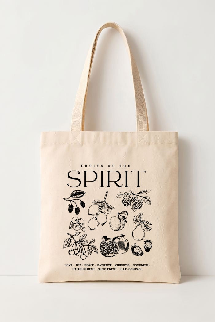 Ecobag Cristã em Algodão Cru | 220 Fruits Of The Spirit