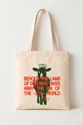 Ecobag Cristã em Algodão Cru | 230 The Lamb Of God