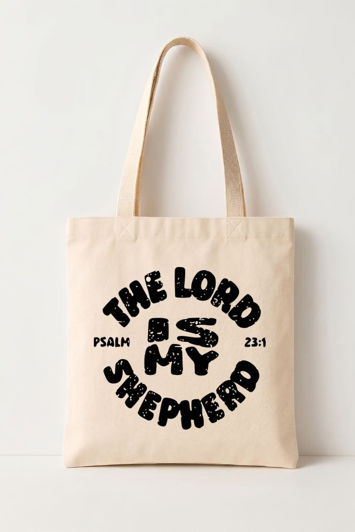 Ecobag Cristã em Algodão Cru | 232 The Lord Is My Shepperd