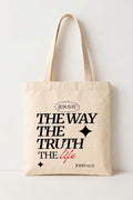 Ecobag Cristã em Algodão Cru | 243 The Way The Truth The Life