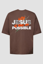 Oversized Suedine n. 250 - With Jesus All Things Are Possible