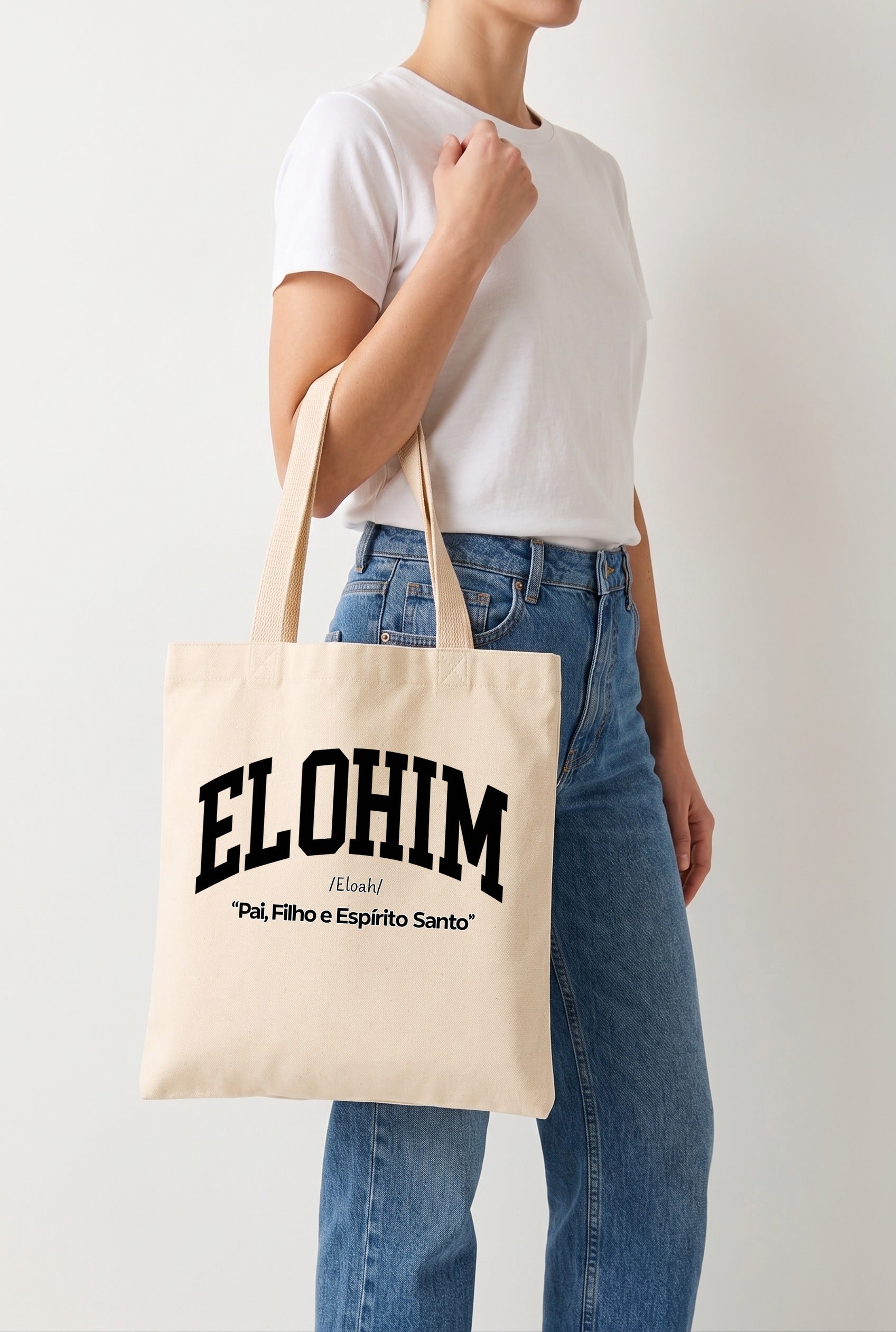 Ecobag Cristã em Algodão Cru | 306 Elohim