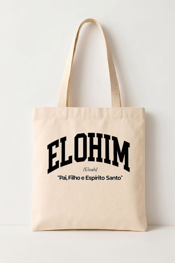Ecobag Cristã em Algodão Cru | 306 Elohim