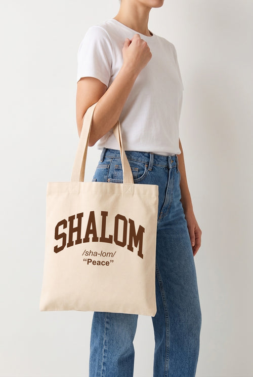 Ecobag Cristã em Algodão Cru | 311 Shalom