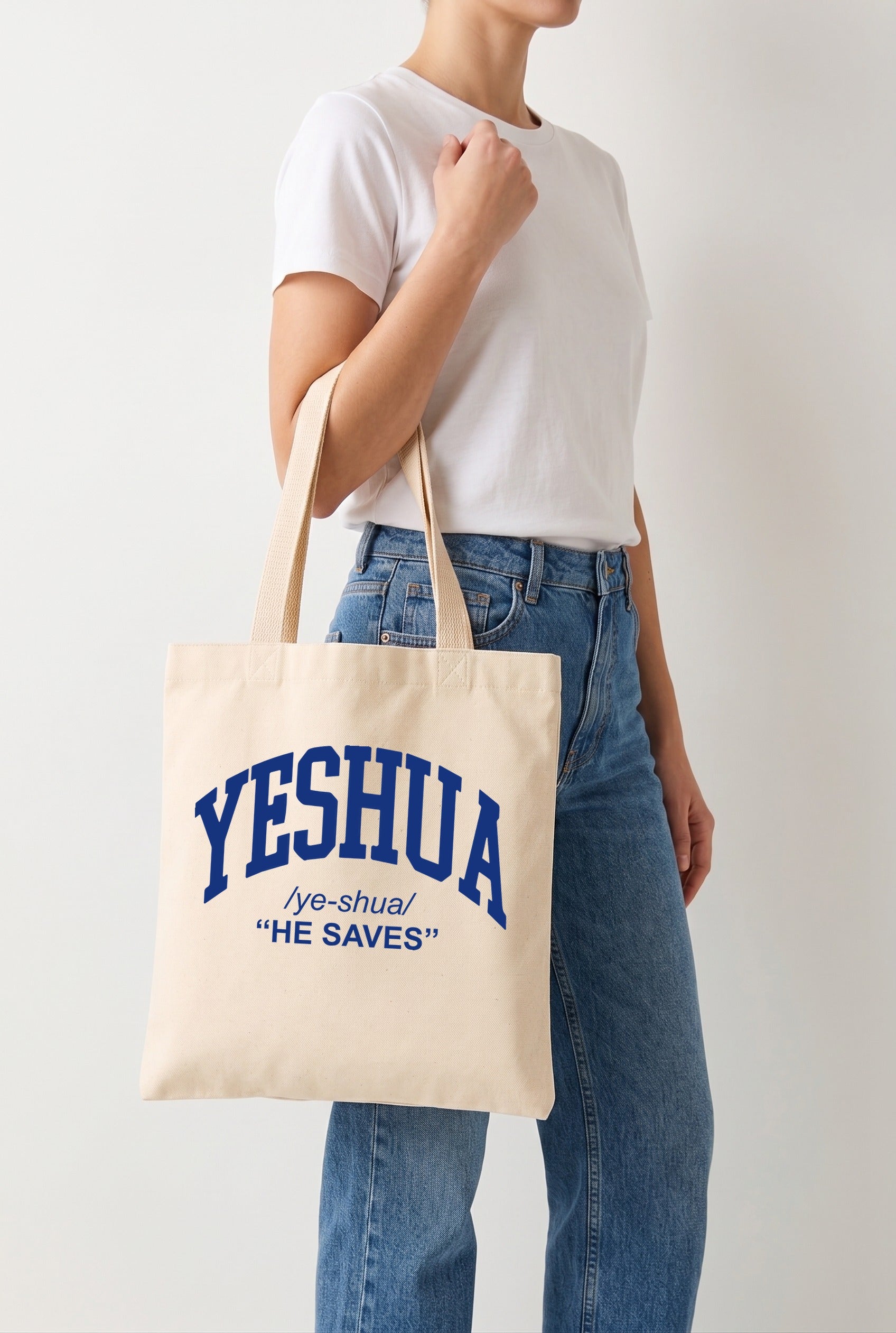 Ecobag Cristã em Algodão Cru | 312 Yeshua