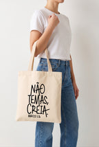 Ecobag Cristã em Algodão Cru | Não Temas!