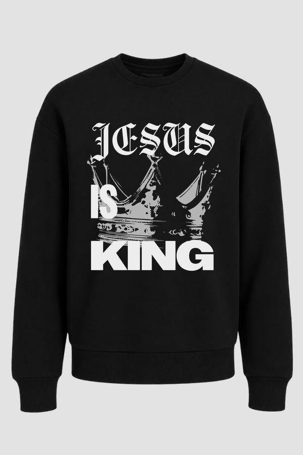 Moletom Gola Redonda n. 3 - Jesus Is King Coroa