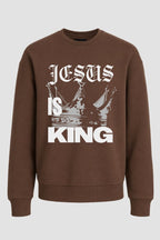 Moletom Gola Redonda n. 3 - Jesus Is King Coroa