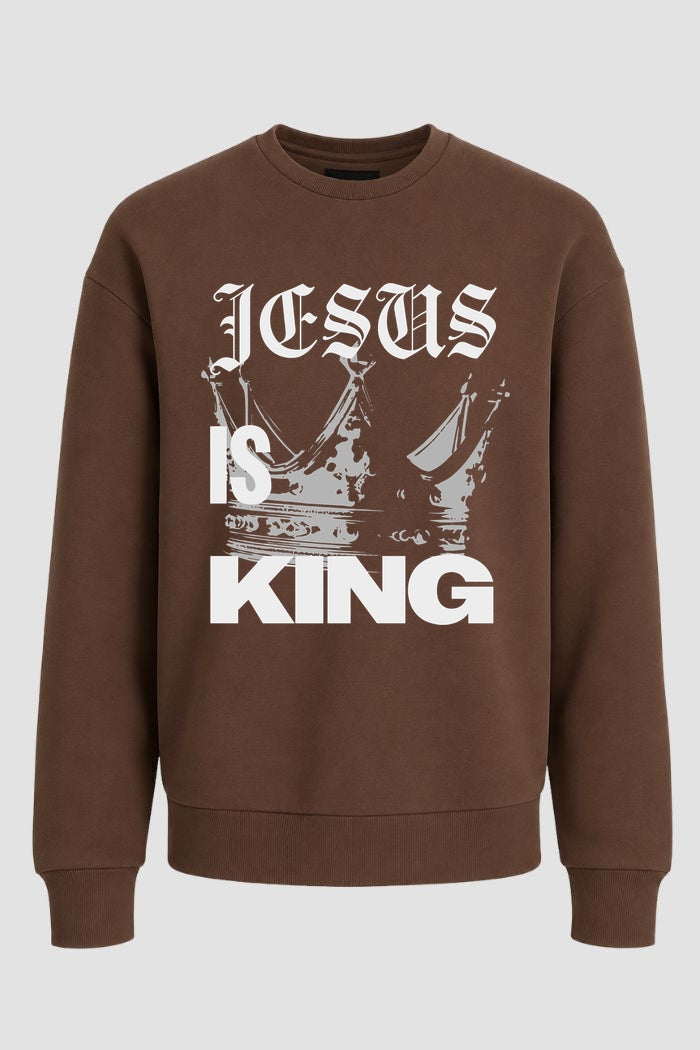 Moletom Gola Redonda n. 3 - Jesus Is King Coroa
