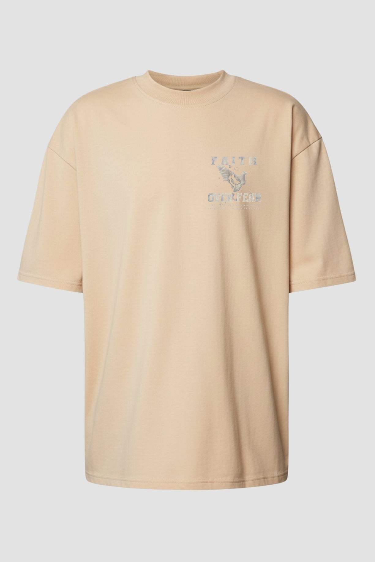 Oversized Suedine n.45 - Faith Over Fear Dove