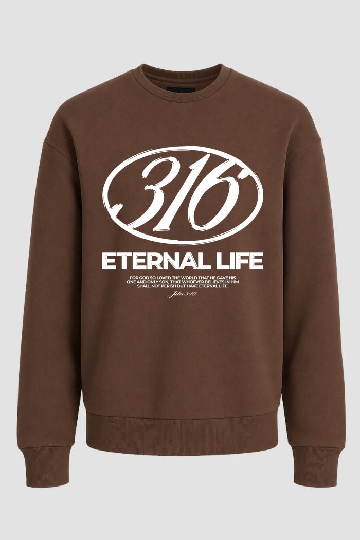 Moletom Gola Redonda n. 4 - Eternal Life 3:16