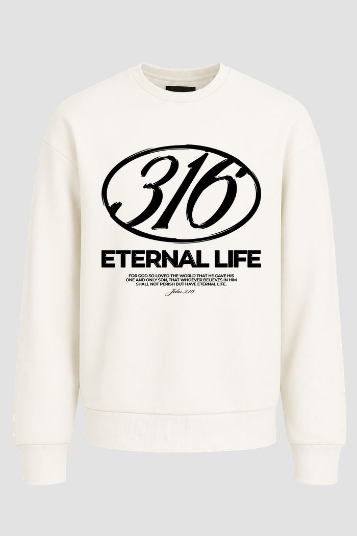Moletom Gola Redonda n. 4 - Eternal Life 3:16