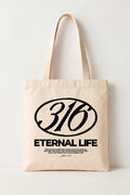 Ecobag Cristã em Algodão Cru | 4 Eternal Life