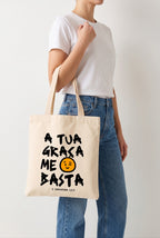 Ecobag Cristã em Algodão Cru | 3 A Tua Graça Me Basta