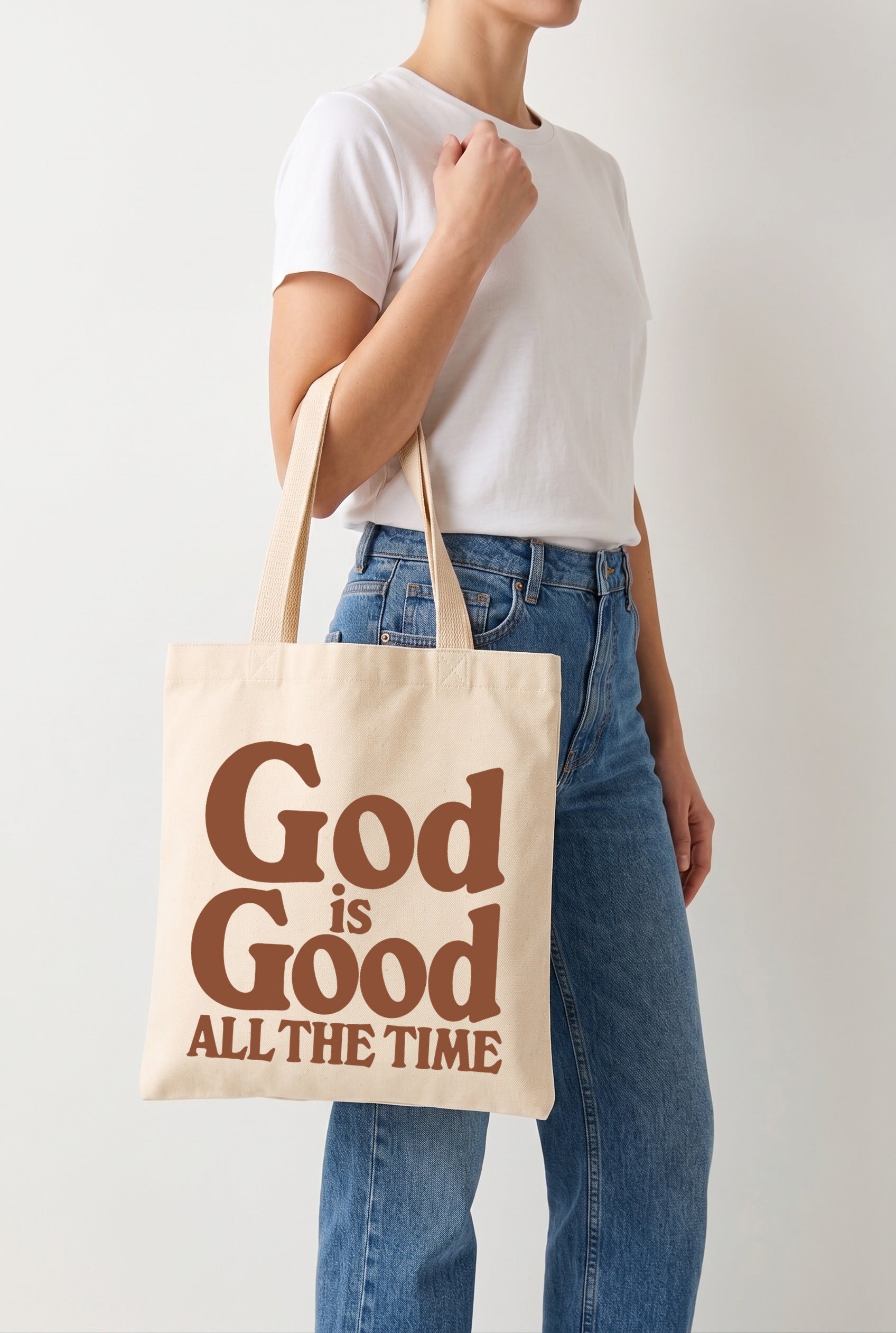 Ecobag Cristã em Algodão Cru | 71 God Is Good All The Time
