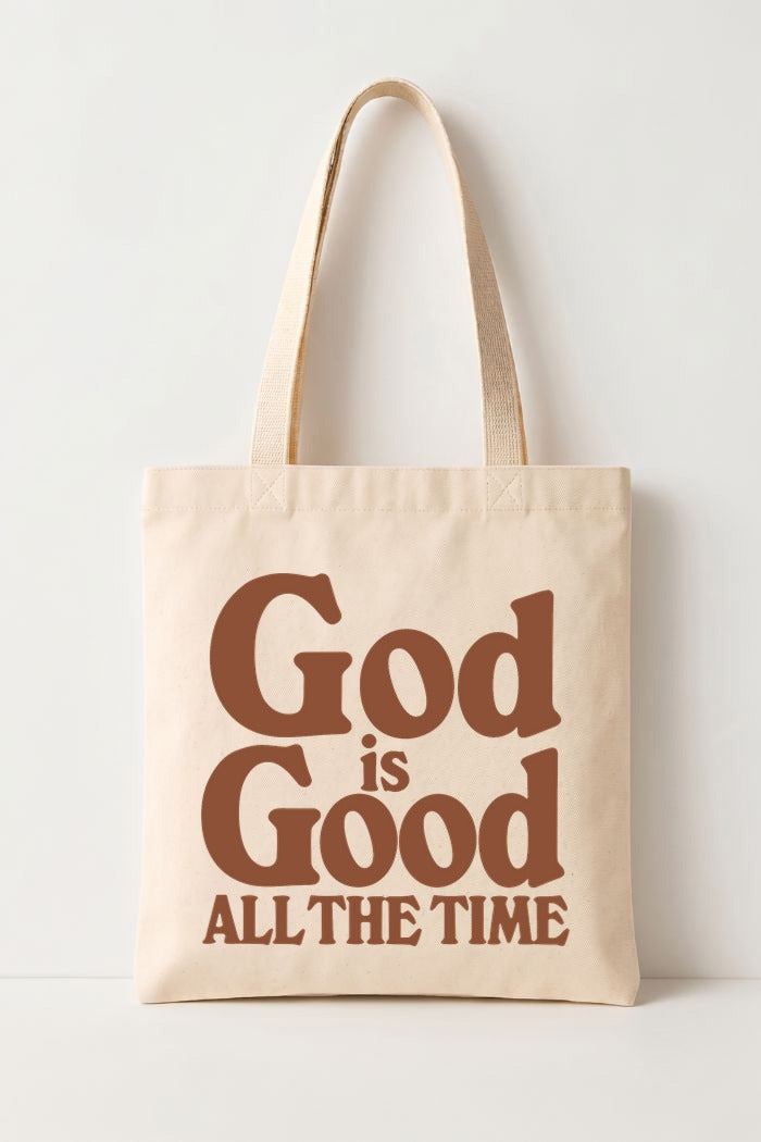 Ecobag Cristã em Algodão Cru | 71 God Is Good All The Time