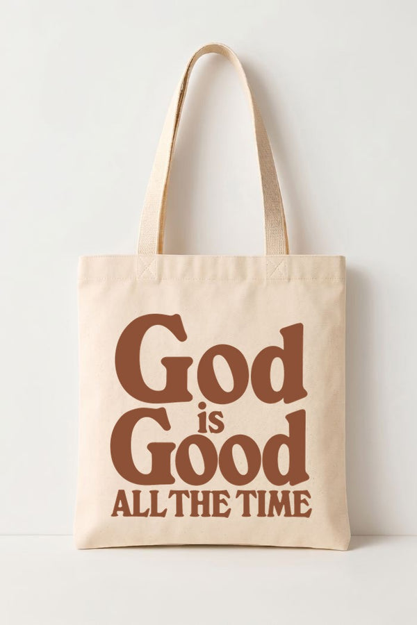 Ecobag Cristã em Algodão Cru | 71 God Is Good All The Time