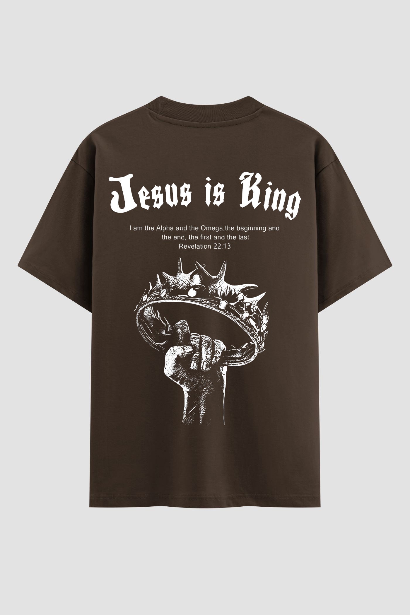 Oversized Suedine n.144 - Jesus Is King Crown Hard