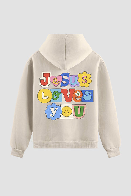 Moletom n. 140 - Jesus Loves You Color