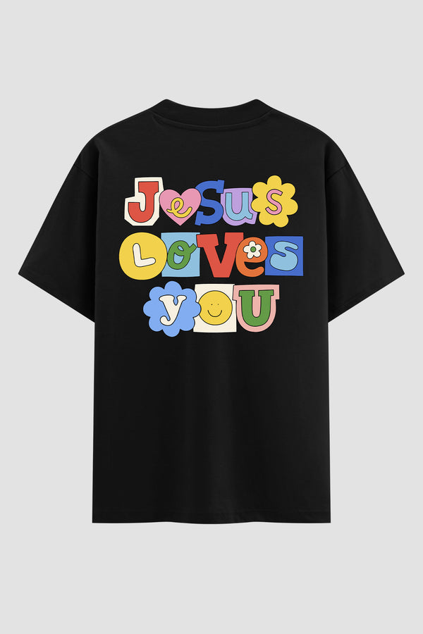 Oversized Suedine n. 140 - Jesus Loves You Color
