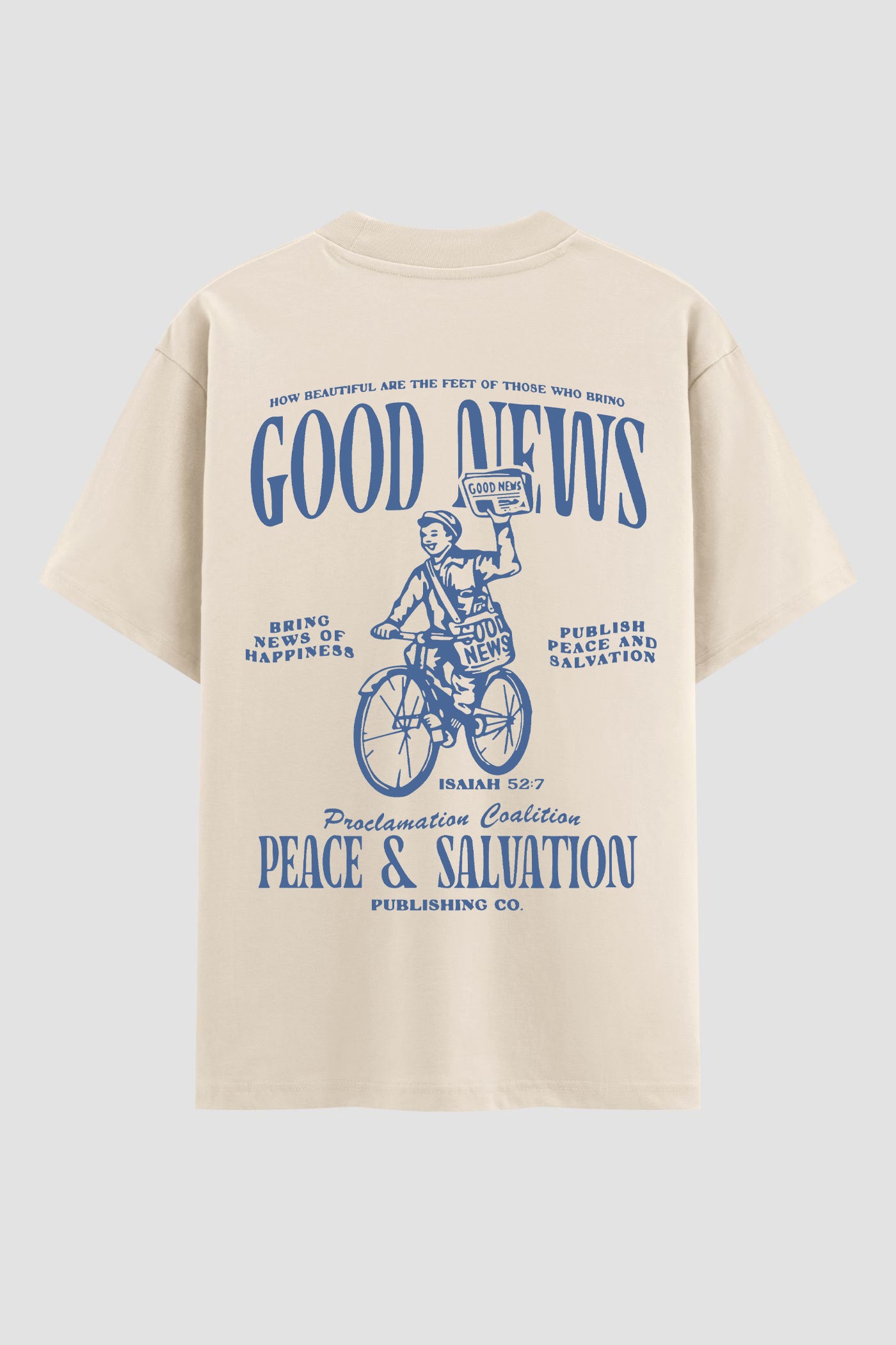 Oversized Suedine n. 83 - Good News Peace & Salvation