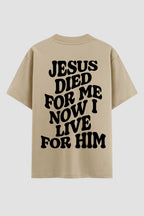 Oversized Suedine n. 123 - Jesus Died For Me