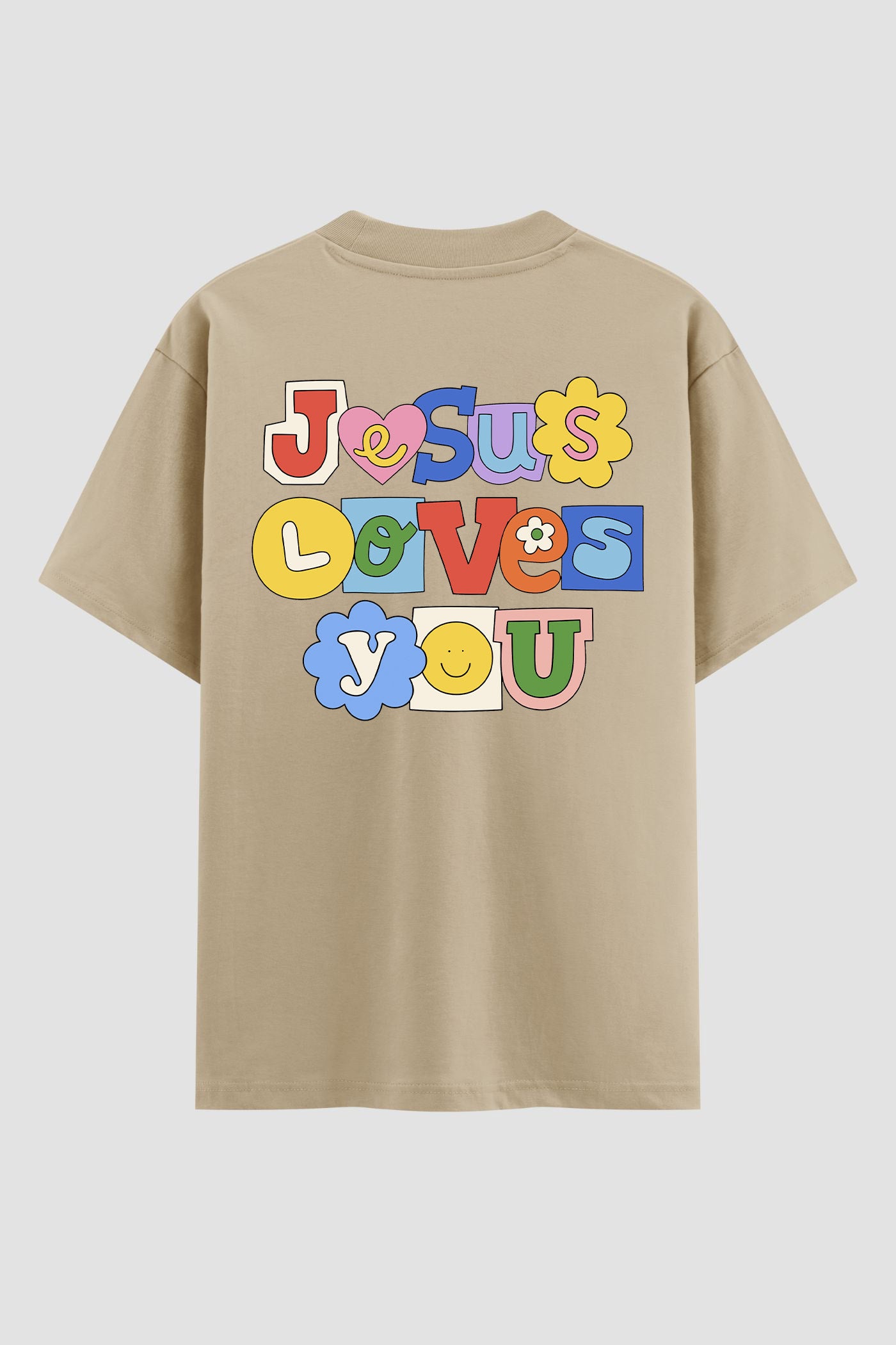 Oversized Suedine n. 140 - Jesus Loves You Color