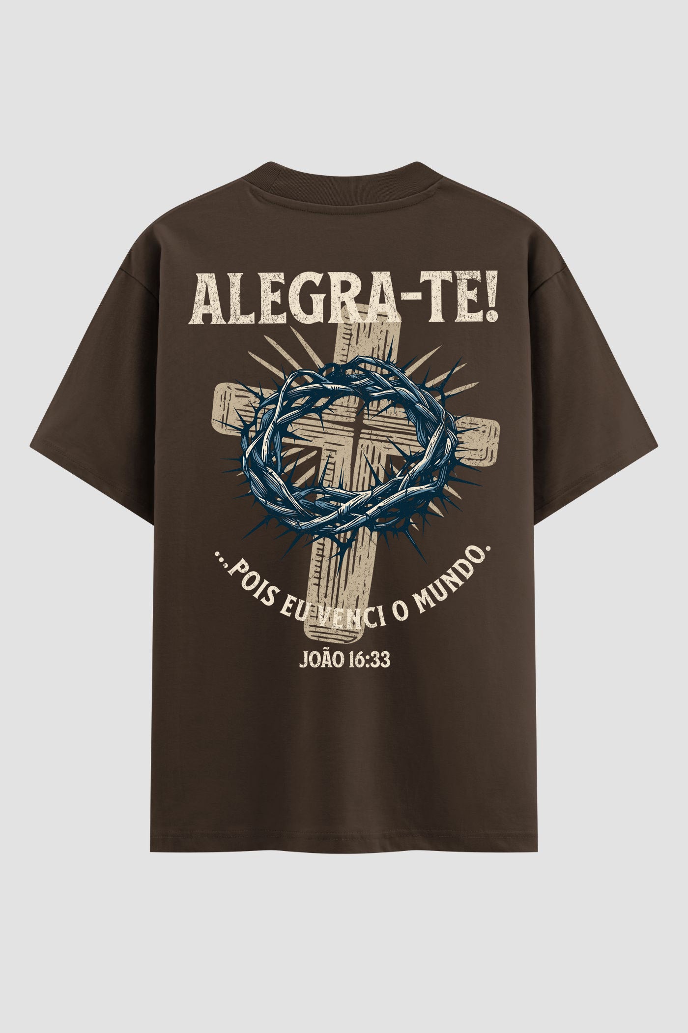 Oversized Suedine n.322 - Alegra-te! Pois eu venci o mundo.