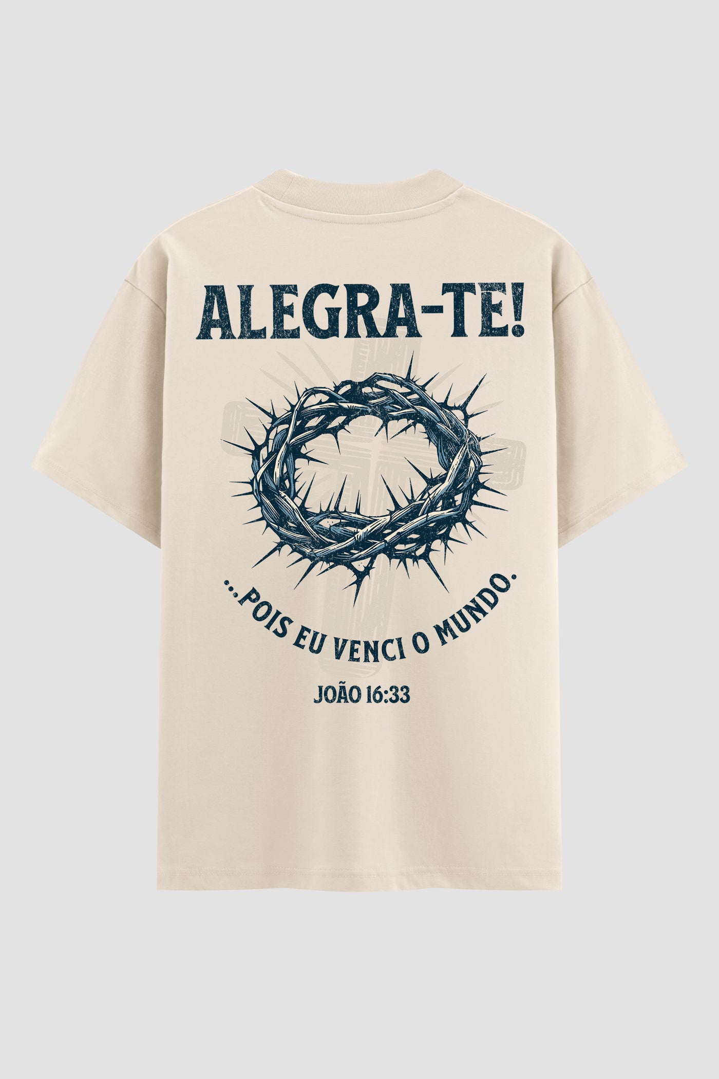 Oversized Suedine n.322 - Alegra-te! Pois eu venci o mundo.
