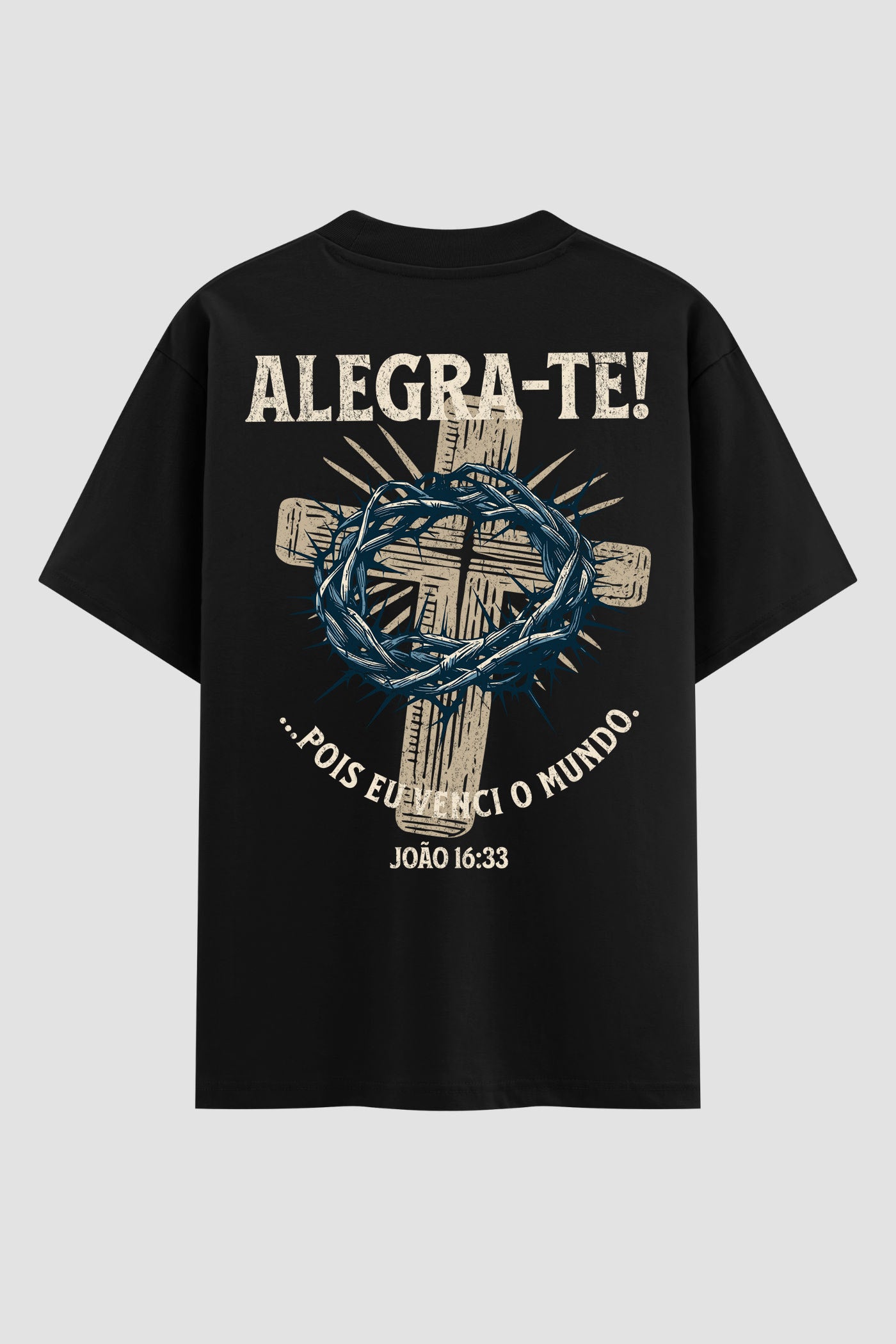 Oversized Suedine n.322 - Alegra-te! Pois eu venci o mundo.