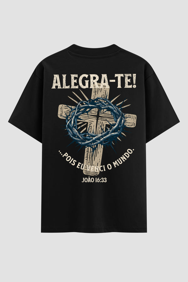 Oversized Suedine n.322 - Alegra-te! Pois eu venci o mundo.