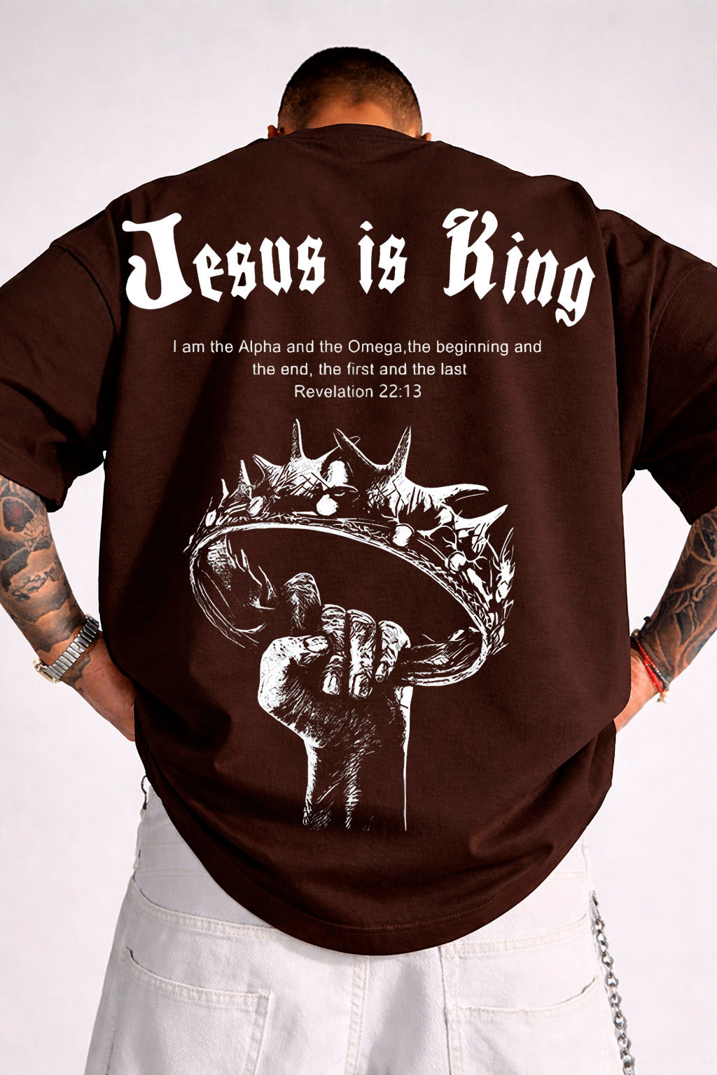 Oversized Suedine n.144 - Jesus Is King Crown Hard