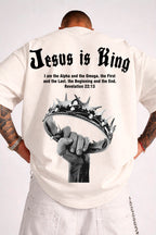 Oversized Suedine n.144 - Jesus Is King Crown Hard