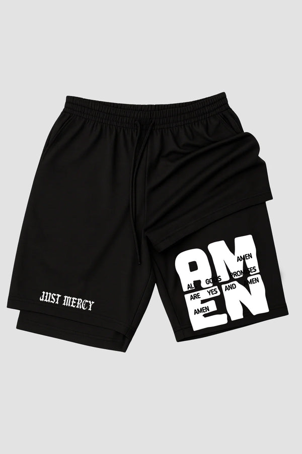 Short de Compressão 2 em 1 - n.13 - Amen