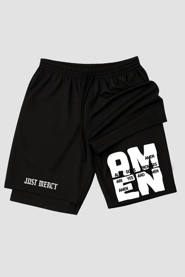 Short de Compressão 2 em 1 - n.13 - Amen