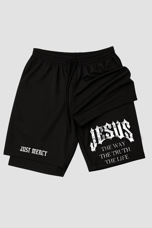 Short de Compressão 2 em 1 - n.302 - Jesus The Way