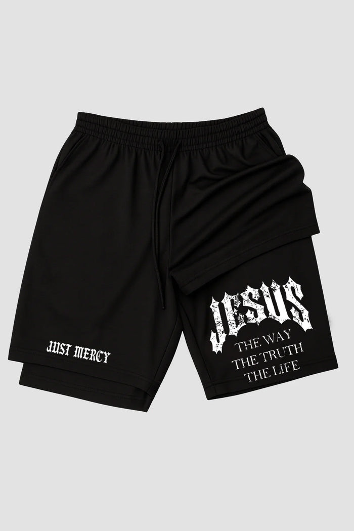 Short de Compressão 2 em 1 - n.302 - Jesus The Way