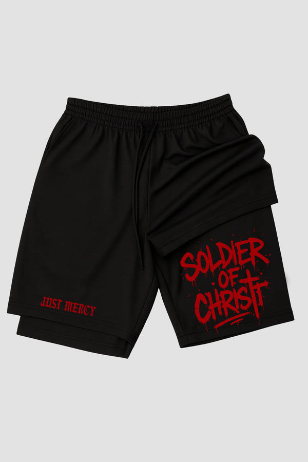 Short de Compressão 2 em 1 - n.219 - Soldier Of Christ